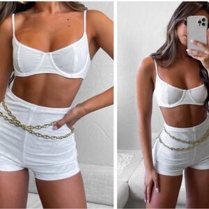 White Fox Unavailable Hot Pants & Executive top M